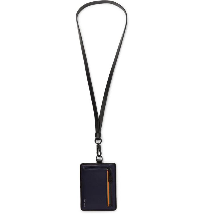 Photo: Paul Smith - Leather Cardholder with Lanyard - Blue