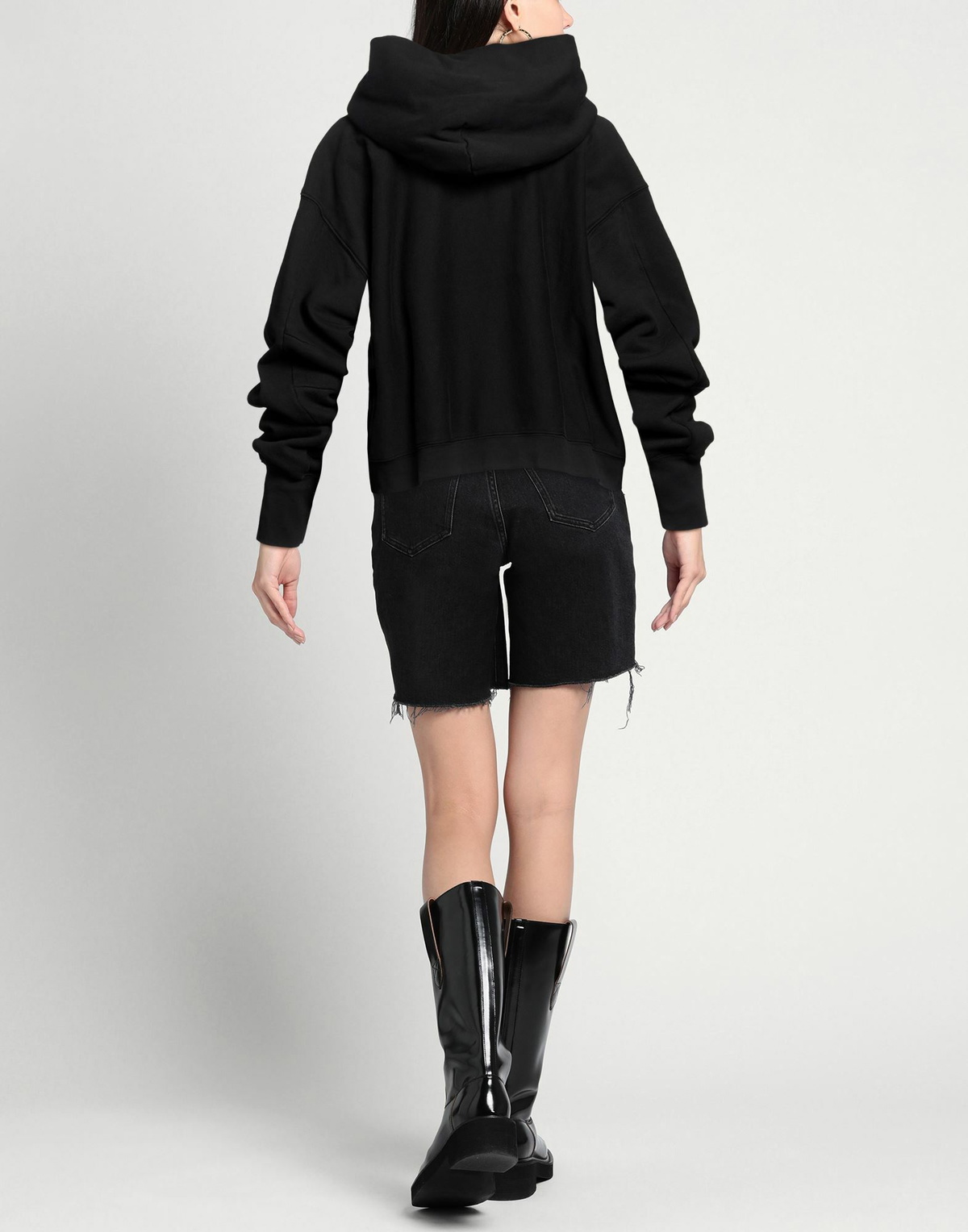 Les Tien Womens Sweatshirt in Black