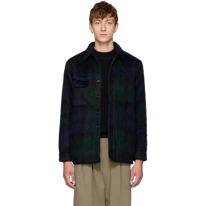 Photo: Bless Reversible Navy and Green Mohair Woodhacker Jacket