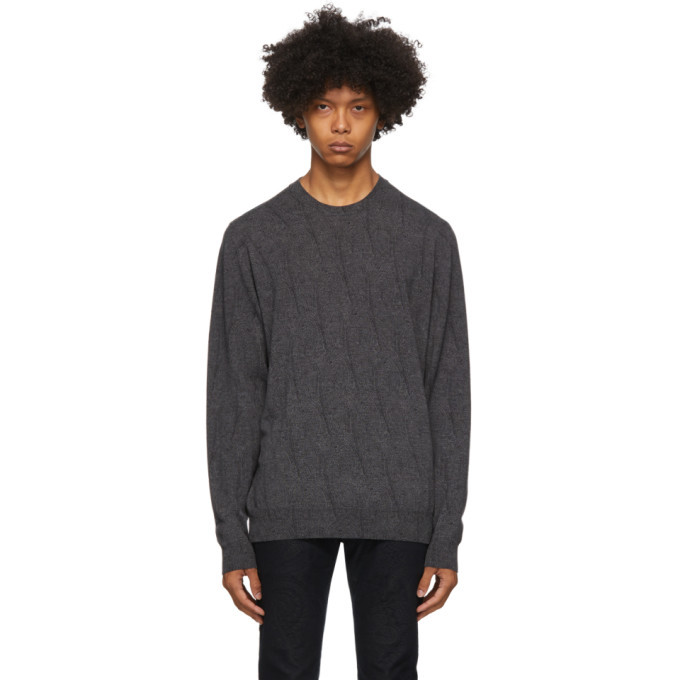 Photo: Etro Grey Knit Crewneck Sweater