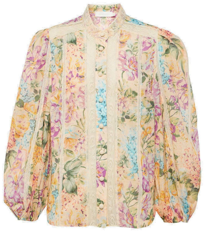 Photo: Zimmermann Halliday floral cotton blouse