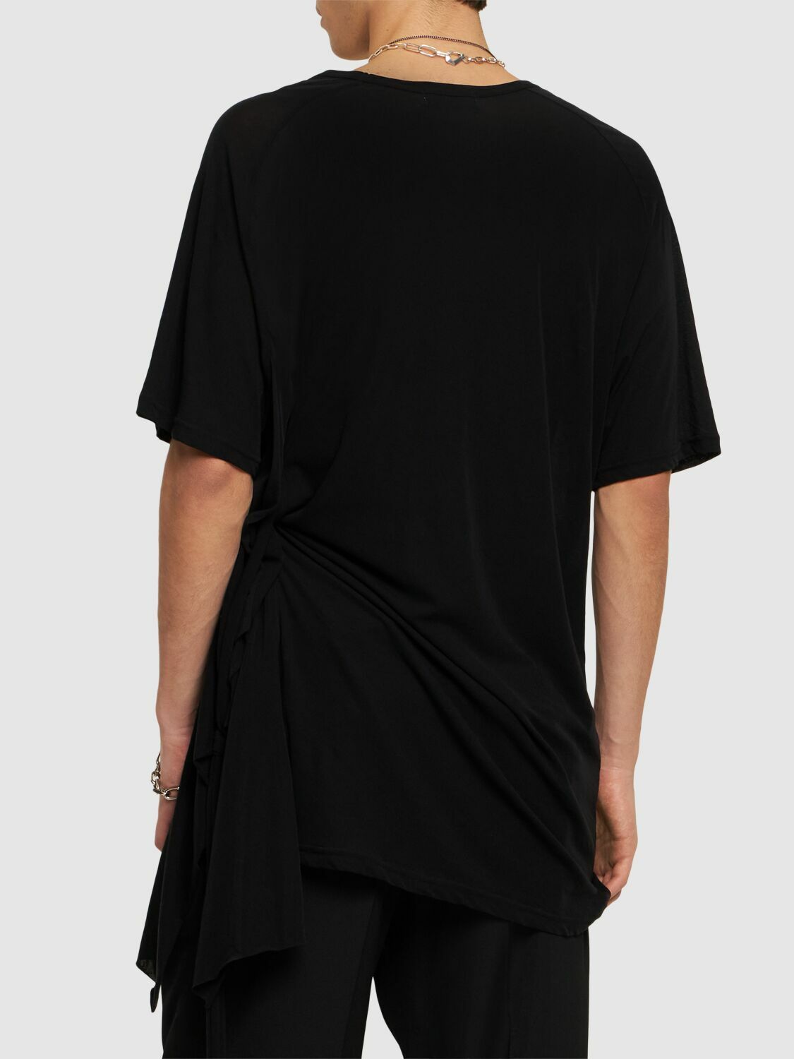 YOHJI YAMAMOTO Cotton Side String T-shirt Yohji Yamamoto