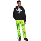 Palm Angels Green Tie-Dye Cargo Pants