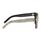 Saint Laurent Black and Silver Bold 1 Sunglasses