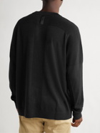 Nike Golf - Tiger Woods Logo-Embroidered Wool-Blend Golf Sweater - Black