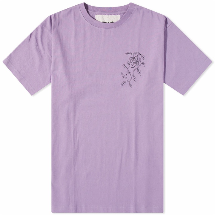 Photo: Story mfg. Men's Vine Grateful T-Shirt in Lilac Vine