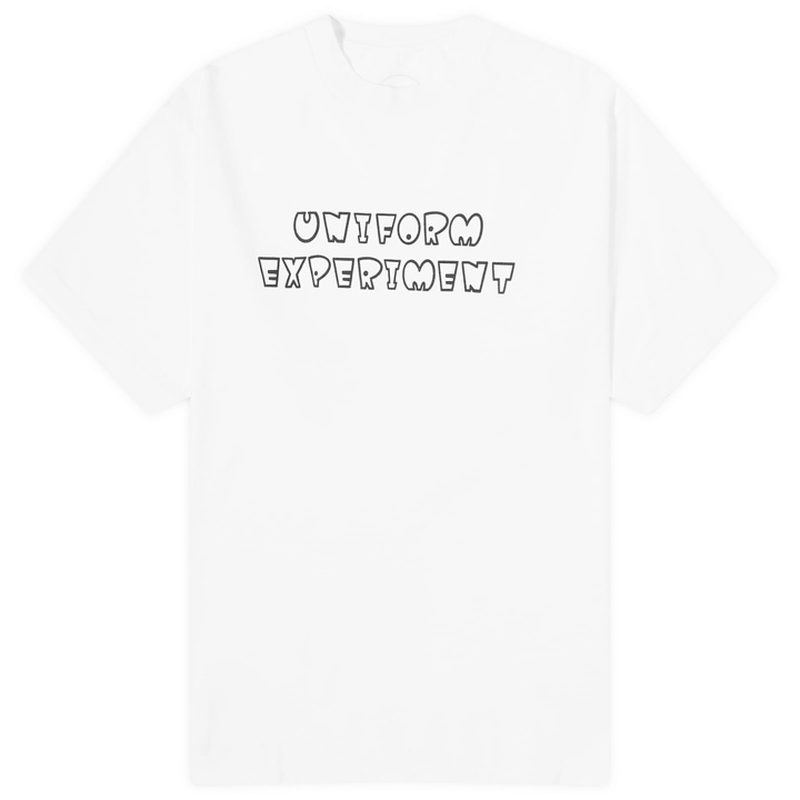 Photo: Uniform Experiment Men's Authetic Logo T-Shirt in White