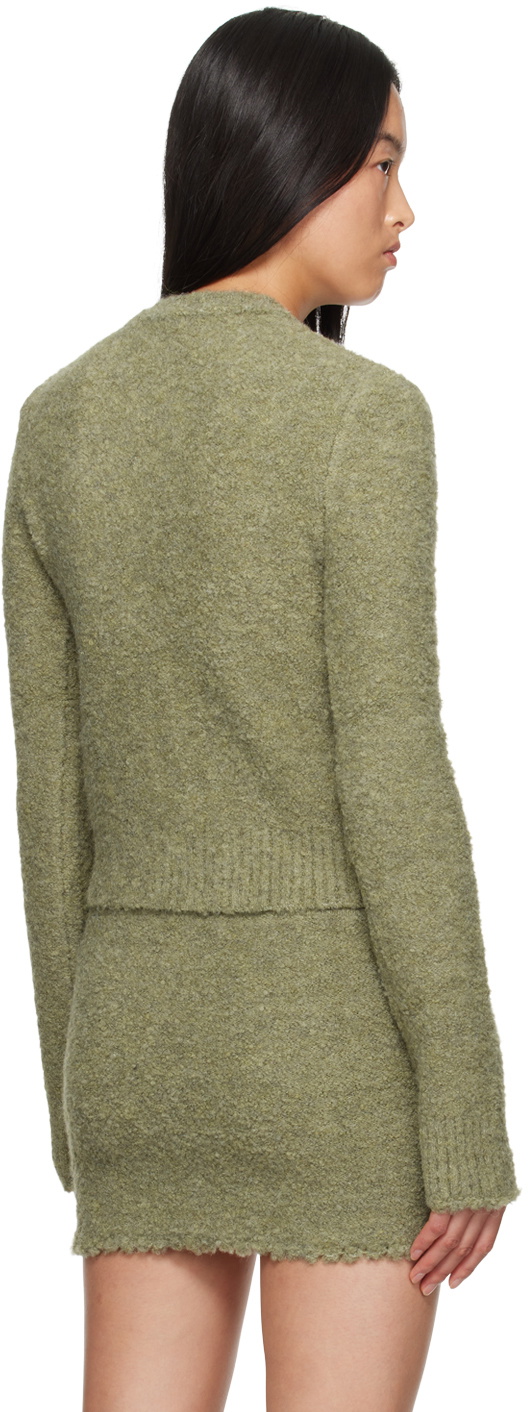 GUIZIO Green Palmyra Knit Cardigan