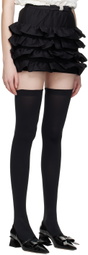Shushu/Tong Black Tiered Miniskirt