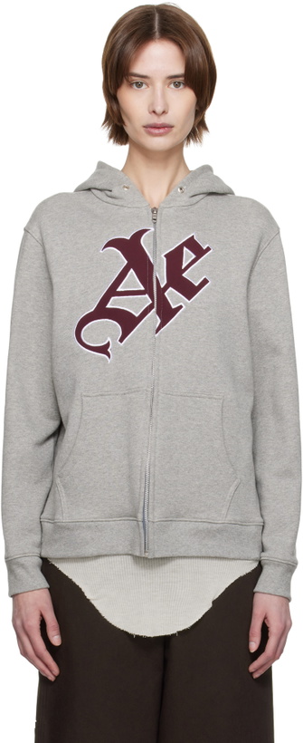 Photo: AARON ESH Gray 'AE' Hoodie