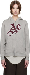 AARON ESH Gray 'AE' Hoodie