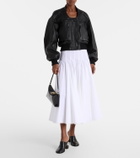 Jacquemus Cropped leather jacket