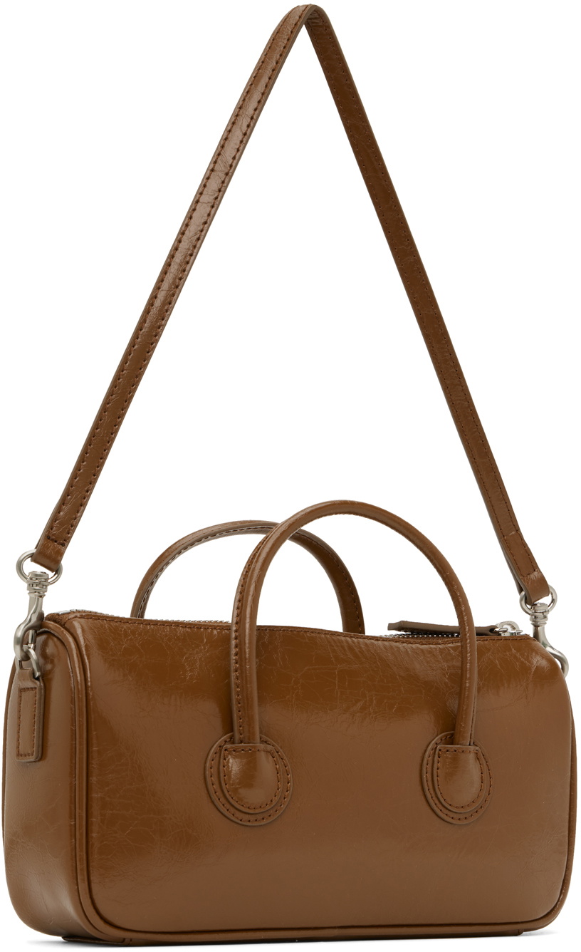 Marge Sherwood Brown Small Zipper Bag Marge Sherwood