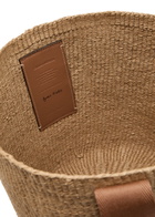 Chloe Woody Logo-embroidered Raffia Basket bag - Natural - One Size