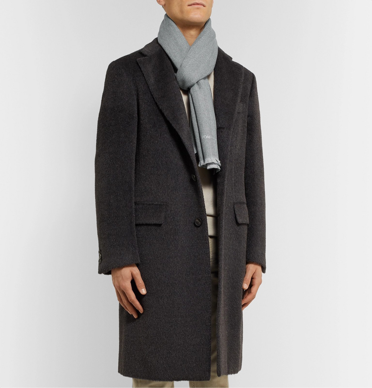 Tom ford herringbone on sale overcoat