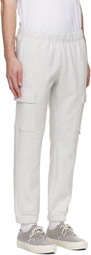 AAPE by A Bathing Ape Gray 'AAPENOW' Moonface Cargo Sweatpants