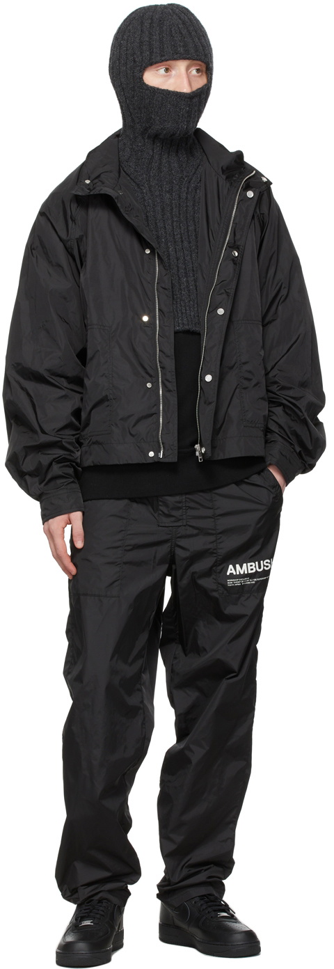 【関税&送料込】Ambush Black Cotton Oversize Sweatshirt AMBUSH Black 'Workshop' Sweatshirt Ambush