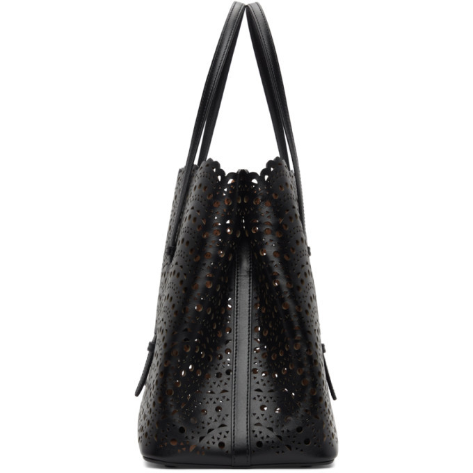 ALAIA Black Vienne Vague Mina 32 Tote