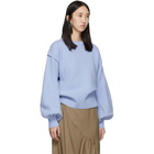 JW Anderson Blue Balloon Sleeve Sweater