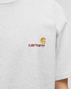 Carhartt Wip S/S American Script T Shirt Grey - Mens - Shortsleeves