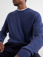 Boglioli - Wool and Cashmere-Blend Sweater - Blue
