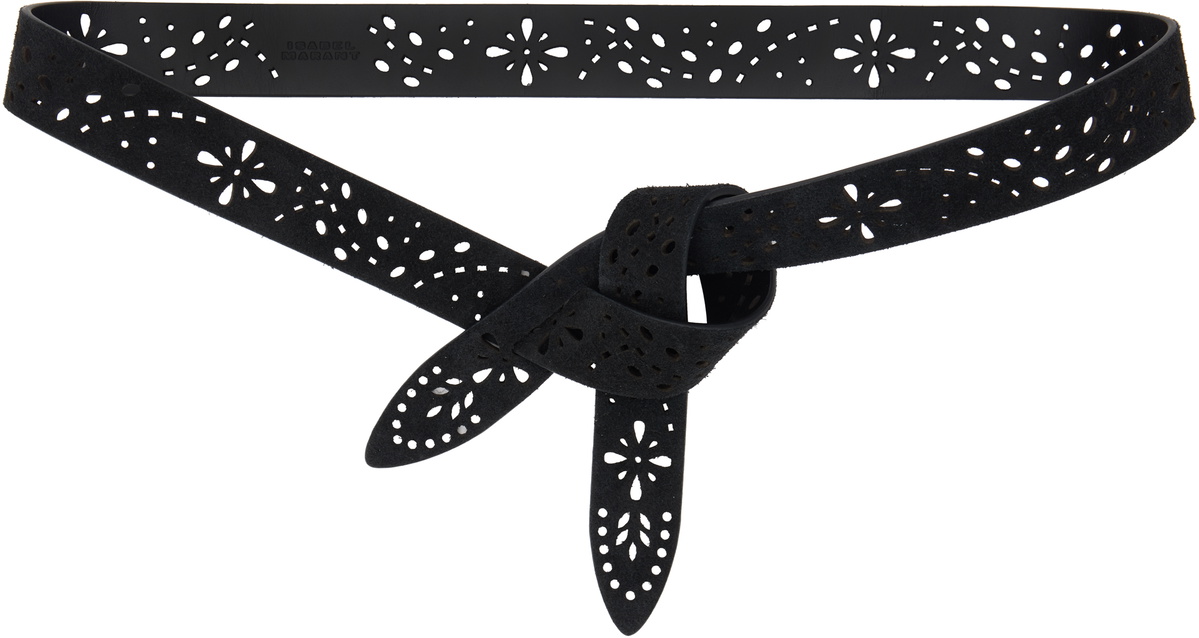 NEW ISABEL MARANT women\'s lecce belt in black Lecce Belt Woman black and natural | ISABEL MARANT Official  main image 3
