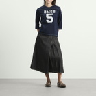 Beams Boy Women's Wraped Pleated Skirt in Black