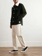 A.P.C. - Alenzo Wool-Trimmed Cotton-Corduroy Overshirt - Green