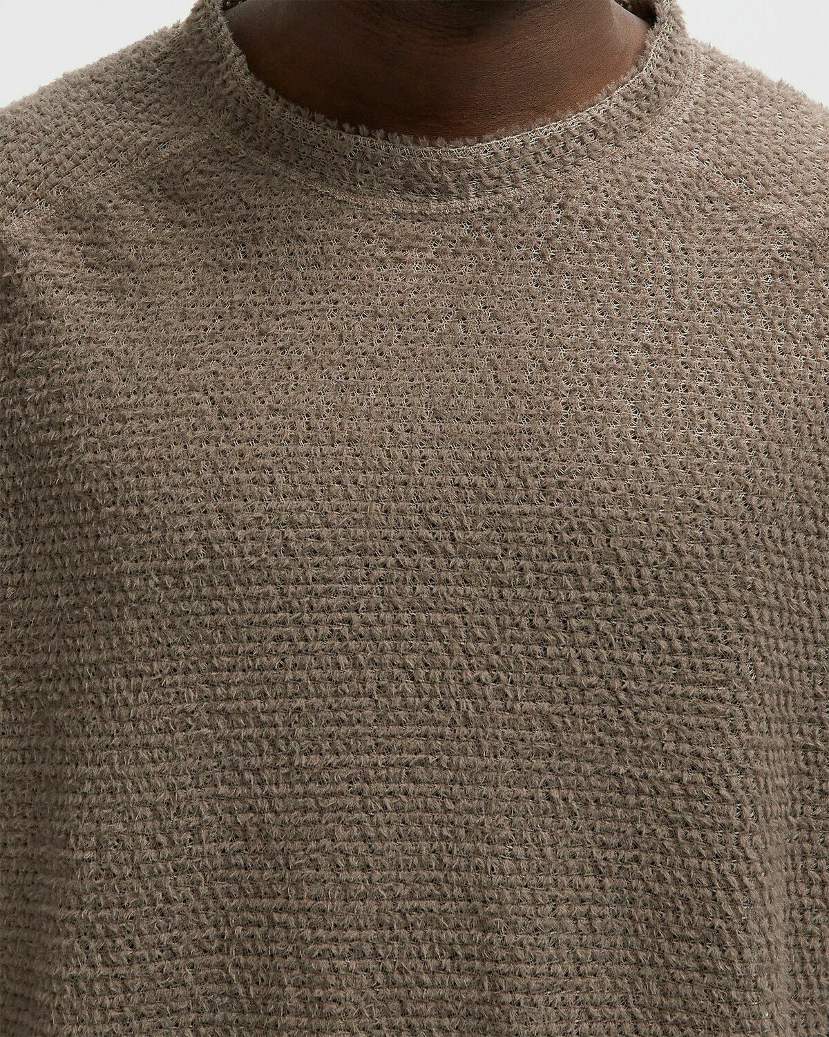 Satisfy Running Ghostfleece AD Long Tee Brown Mens Sweatshirt