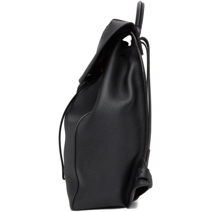 Loewe Black Calfskin Drawstring Backpack Loewe