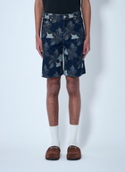 Gucci Denim Jacquard Shorts