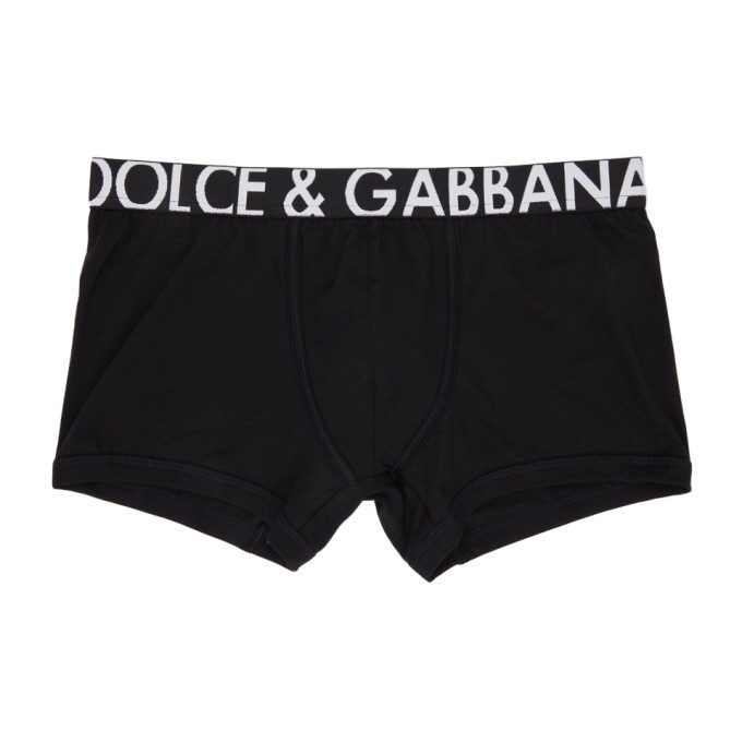 Photo: Dolce and Gabbana Black Logo Regular Boxers