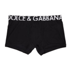 Dolce and Gabbana Black Logo Regular Boxers