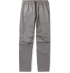 John Elliott - Tomba Slim-Fit Waxed-Cotton Drawstring Trousers - Gray