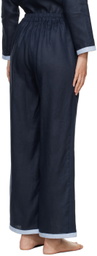 Sleeper Navy Garrick Trousers