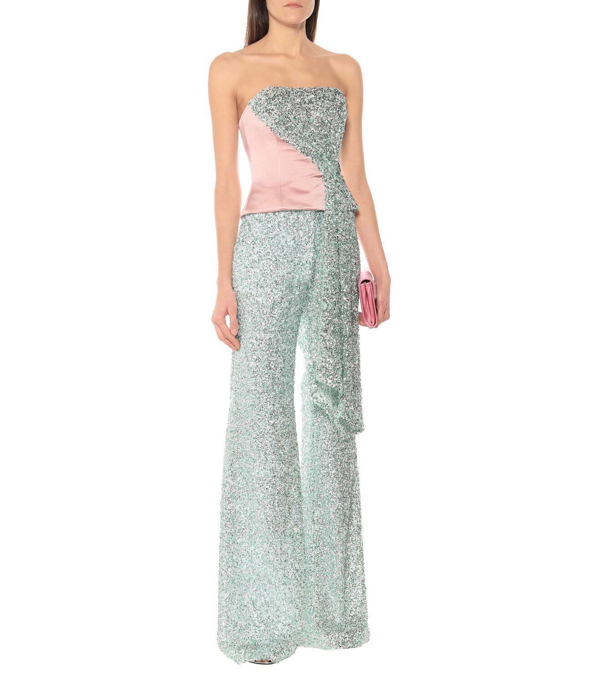 Halpern Sequined wide-leg pants