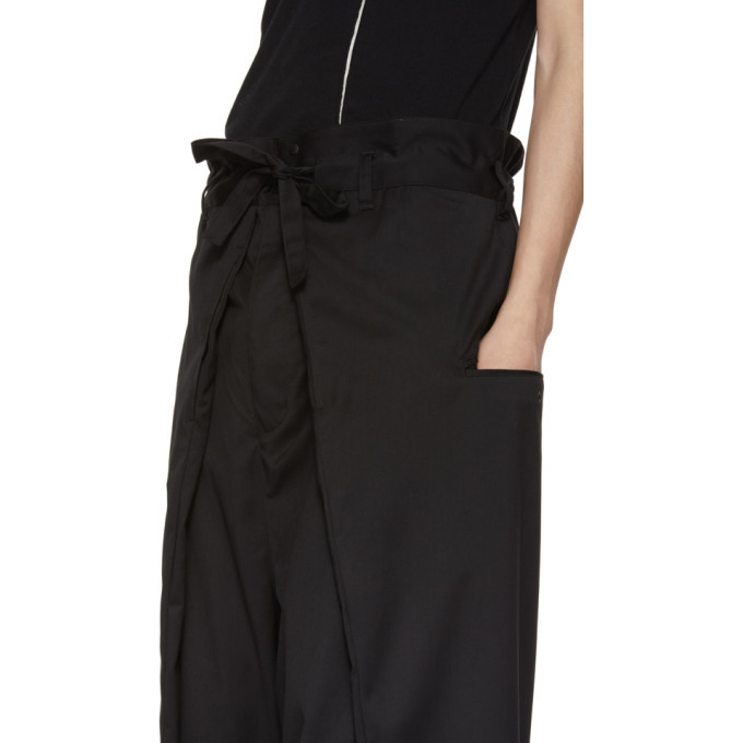 Sasquatchfabrix. Black Wrap Hakama Trousers