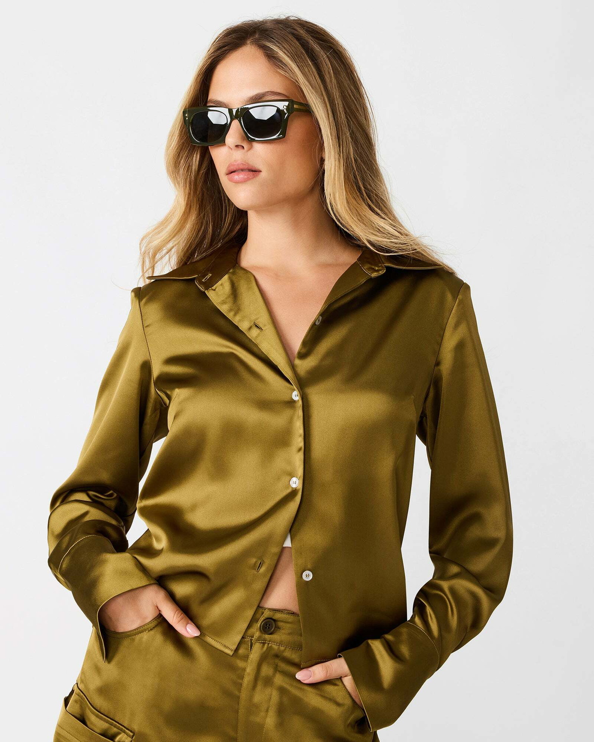 Steve Madden Mare Top in Green
