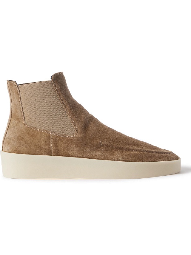 Photo: FEAR OF GOD - Suede Chelsea Boots - Brown