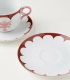 Aquazzura Casa Jaipur set of 2 teacups and saucers