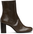 LEMAIRE Brown Anatomic 80 Boots