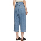 Loewe Blue Belted Pleated Jeans
