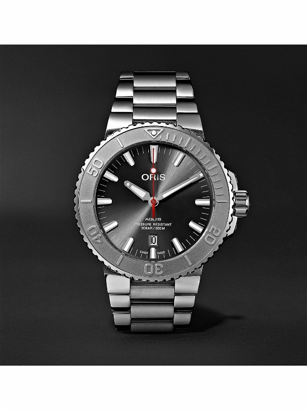 Photo: Oris - Aquis Date Relief Automatic 43.5mm Stainless Steel Watch, Ref. No. 01 733 7730 4153-07 8 24 05PEB