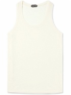 TOM FORD - Ribbed-Knit Tank Top - Neutrals