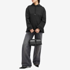 Courrèges Women's Elasticated Fleece Hoodie in Black