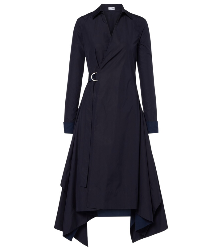 Photo: Loewe Draped cotton wrap dress