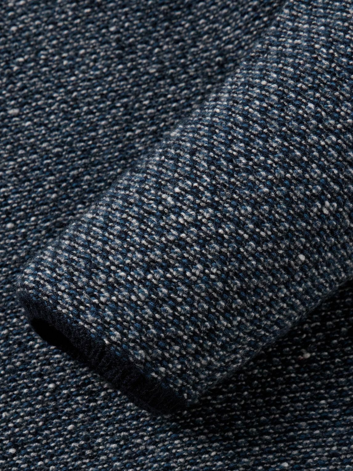 Inis Meáin - Donegal Merino Wool and Cashmere-Blend Shirt Jacket - Blue