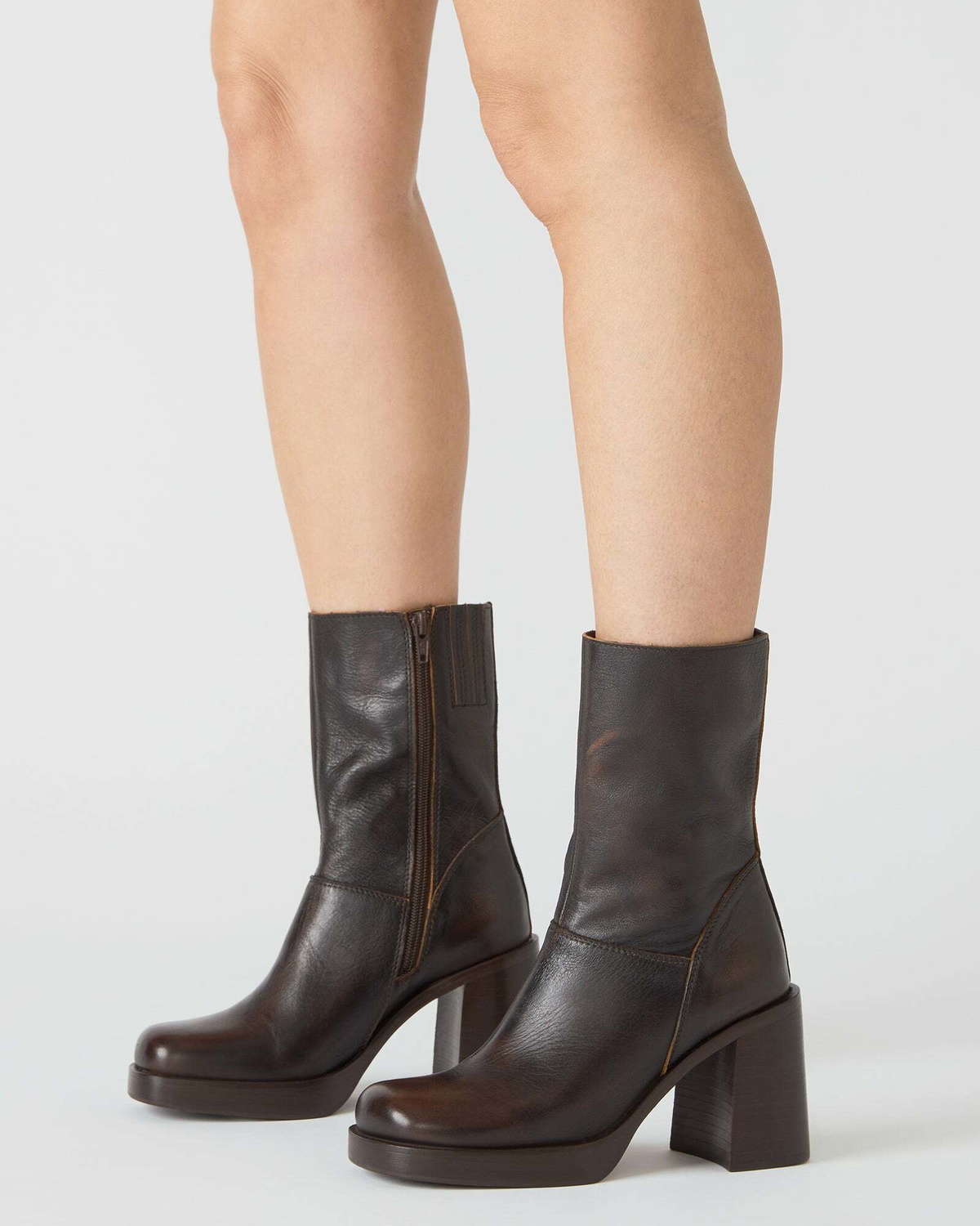 Steve Madden Fusion Booties in Brown