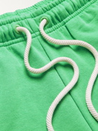 Acne Studios - Forge Logo-Appliquéd Cotton-Jersey Drawstring Shorts - Green