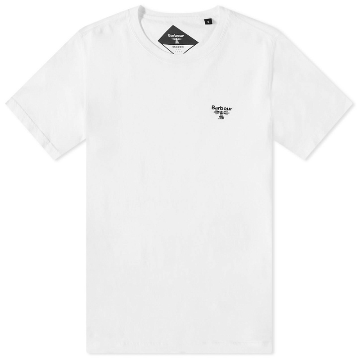 Photo: Barbour Men's Beacon Logo T-Shirt in White
